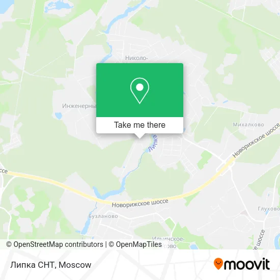 Липка СНТ map