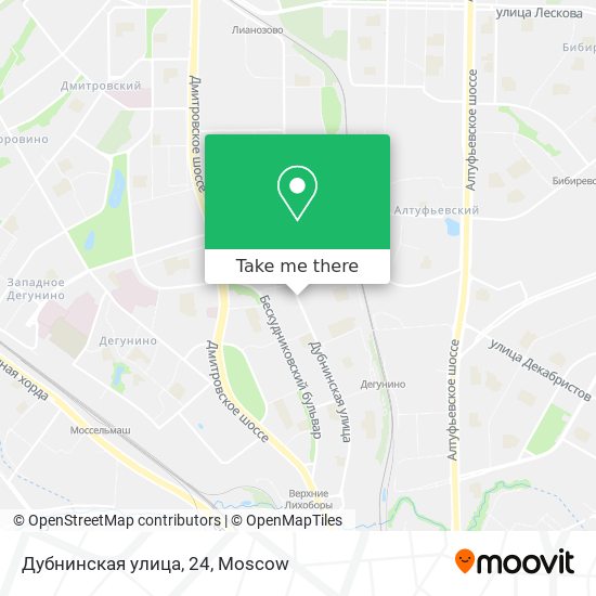 Дубнинская улица, 24 map