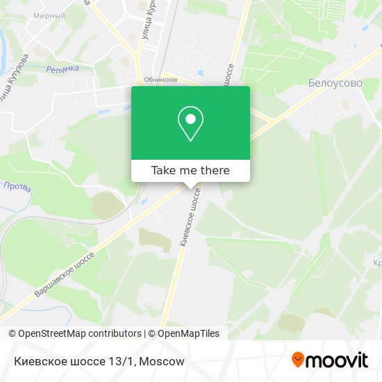 Киевское шоссе 13/1 map