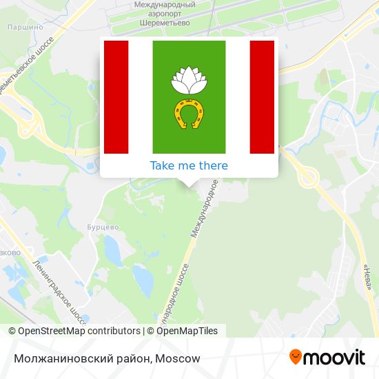 Молжаниновский район map