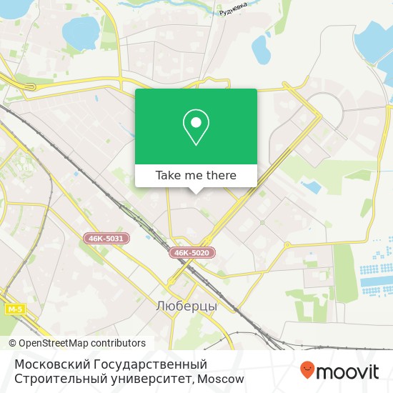 Московский Государственный Строительный университет map