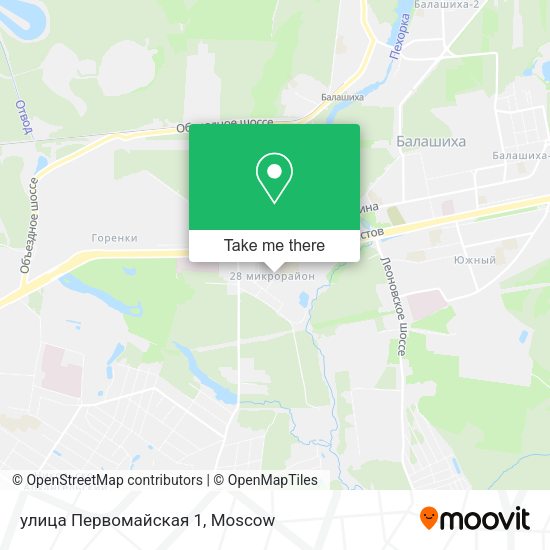 улица Первомайская 1 map