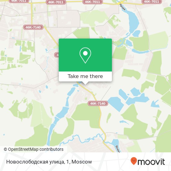 Новослободская улица, 1 map