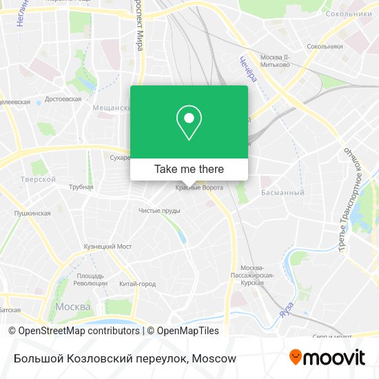 Большой Козловский переулок map