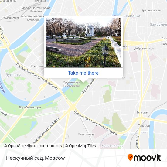 Нескучный сад map