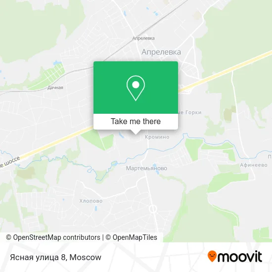 Ясная улица 8 map
