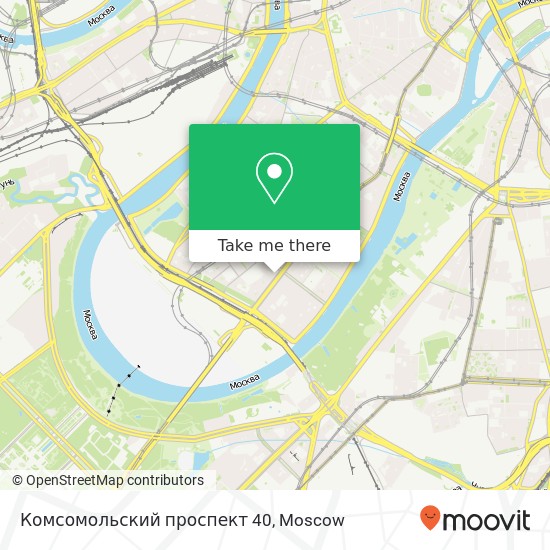 Комсомольский проспект 40 map