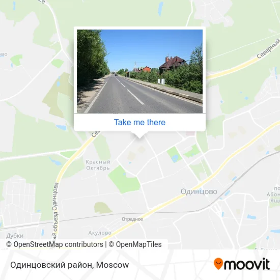 Одинцовский район map