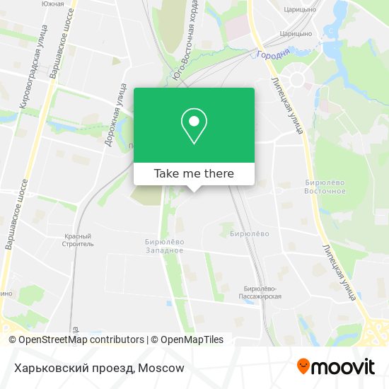 Харьковский проезд map