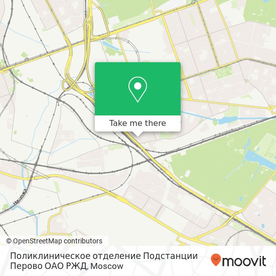 Поликлиническое отделение Подстанции Перово ОАО РЖД map