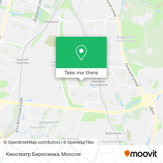 Кинотеатр Бирюсинка map