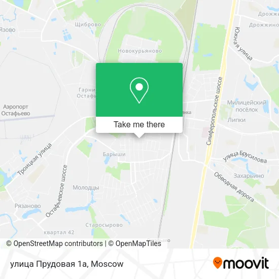 улица Прудовая 1а map