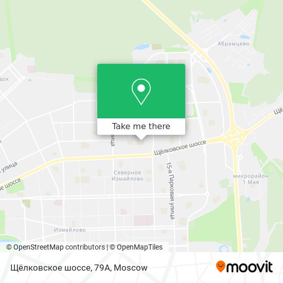 Щёлковское шоссе, 79А map