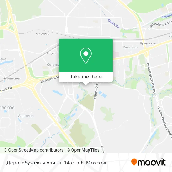Дорогобужская улица, 14 стр 6 map