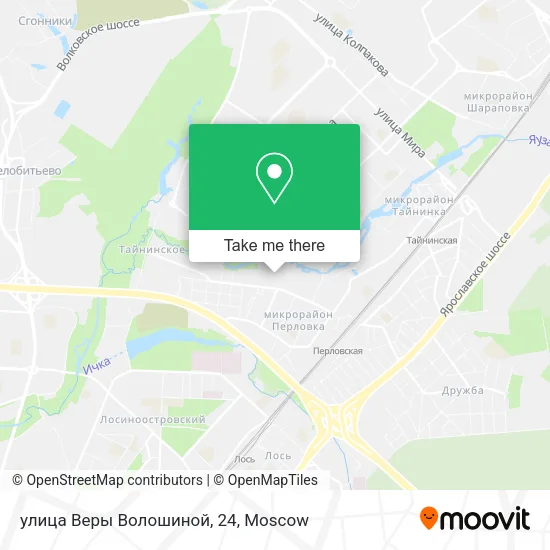 улица Веры Волошиной, 24 map