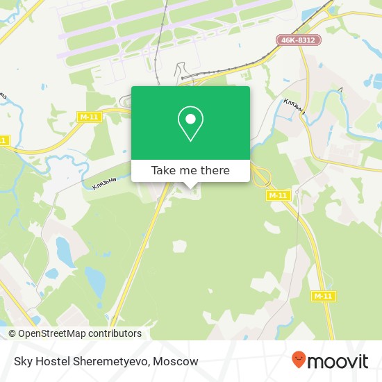 Sky Hostel Sheremetyevo map
