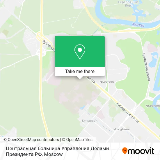 Центральная больница Управления Делами Президента РФ map