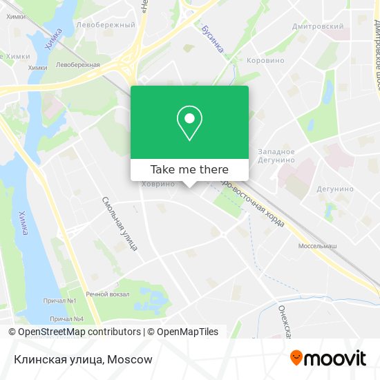 Клинская улица map