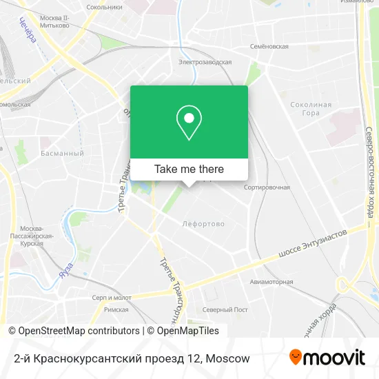 2-й Краснокурсантский проезд 12 map