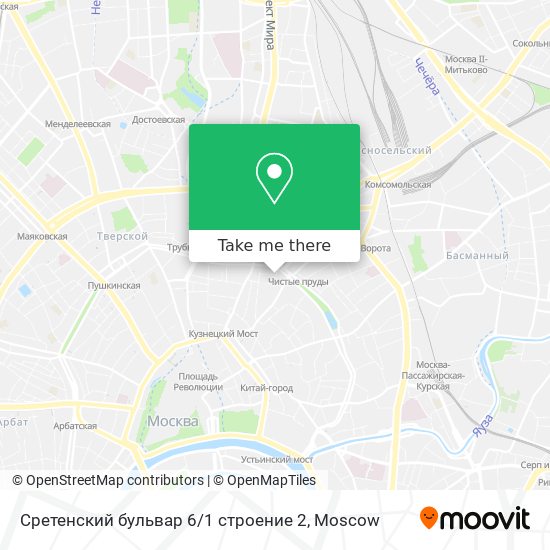 Сретенский бульвар 6 / 1 строение 2 map