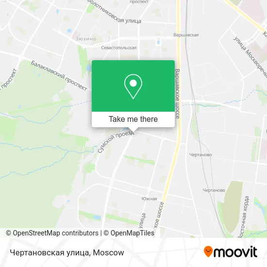 Чертановская улица map