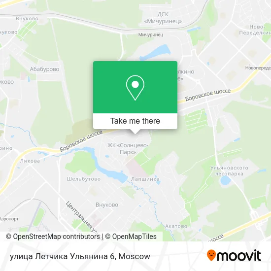 улица Летчика Ульянина 6 map