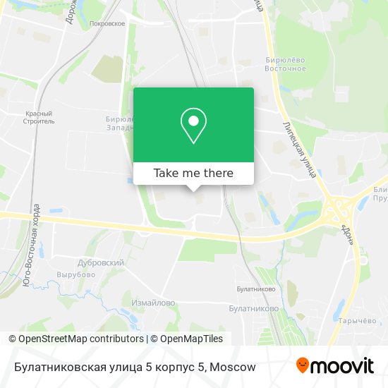 Булатниковская улица 5 корпус 5 map