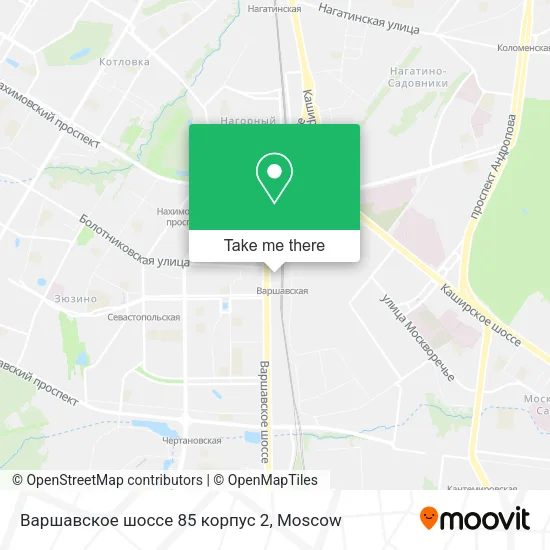 Варшавское шоссе 85 корпус 2 map