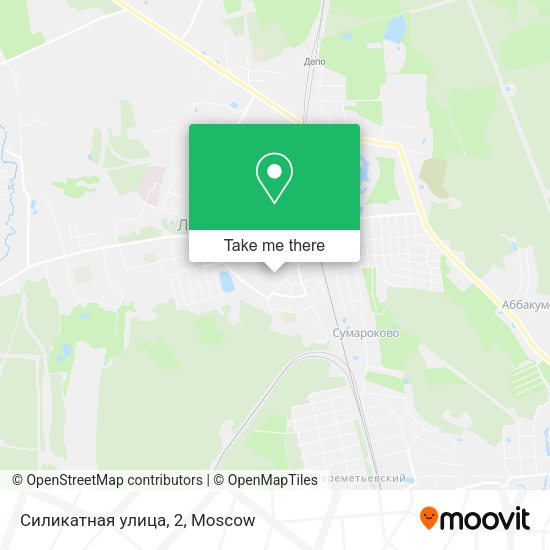 Силикатная улица, 2 map