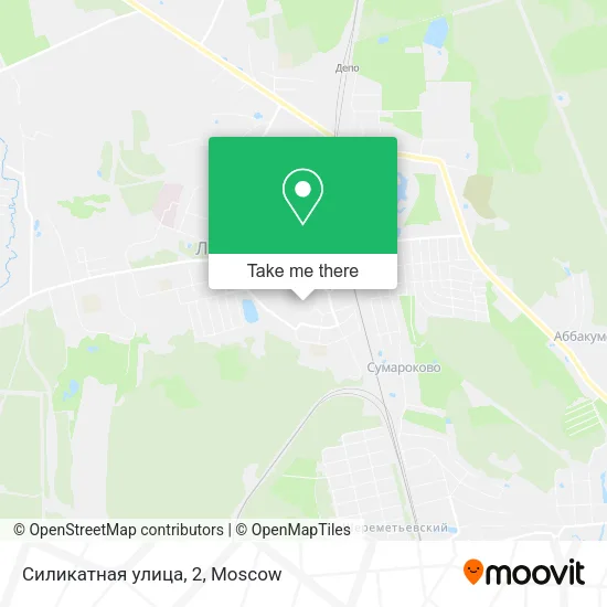 Силикатная улица, 2 map