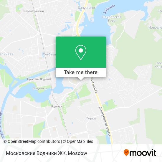 Московские Водники ЖК map