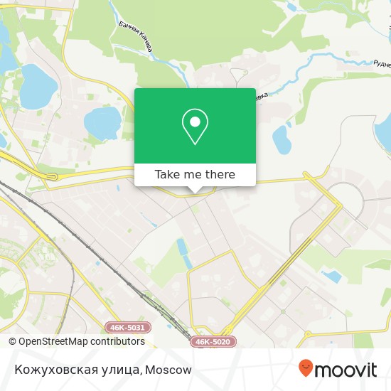 Кожуховская улица map
