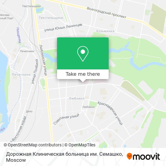 Дорожная Клиническая больница им. Семашко map