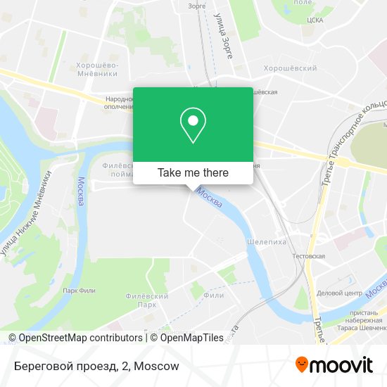 Береговой проезд, 2 map