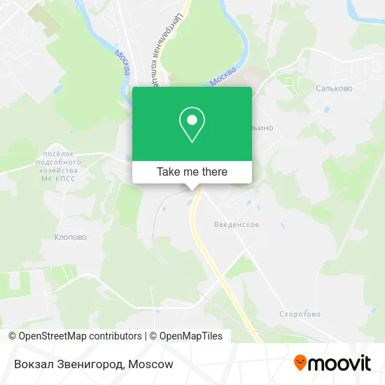 Вокзал Звенигород map