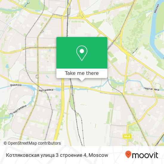 Котляковская улица 3 строение 4 map