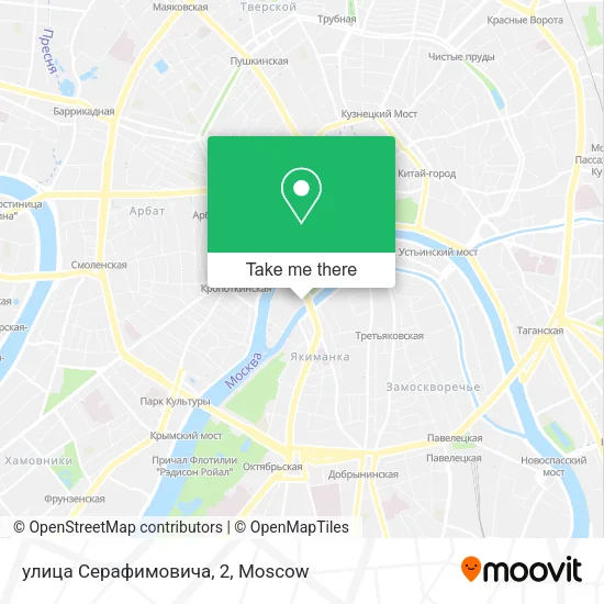 улица Серафимовича, 2 map