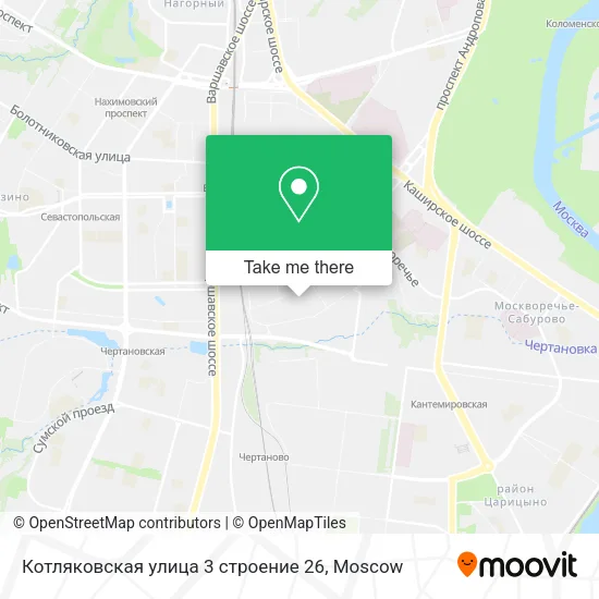 Котляковская улица 3 строение 26 map