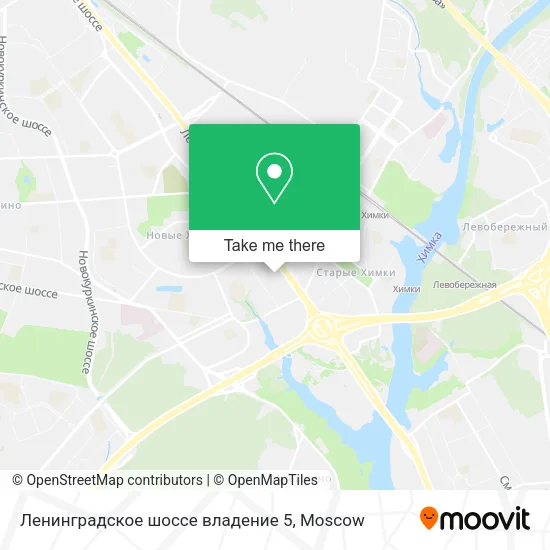 Ленинградское шоссе владение 5 map