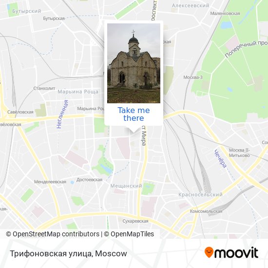 Трифоновская улица map