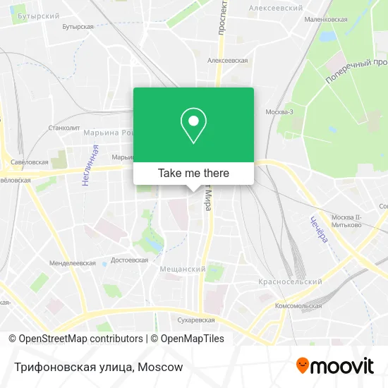Трифоновская улица map