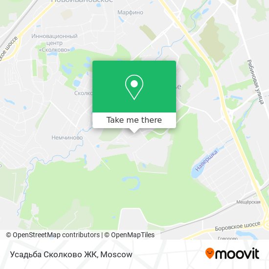 Усадьба Сколково ЖК map