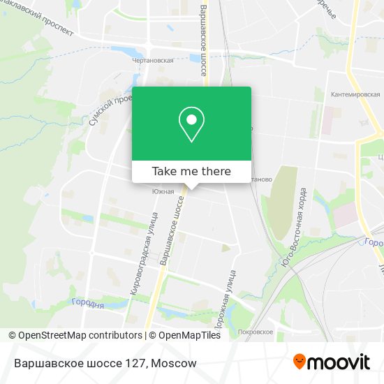 Варшавское шоссе 127 map
