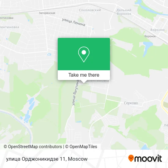 улица Орджоникидзе 11 map