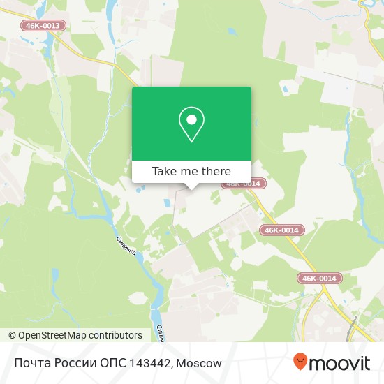 Почта России ОПС 143442 map