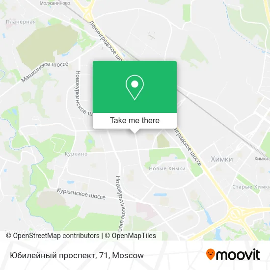 Юбилейный проспект, 71 map