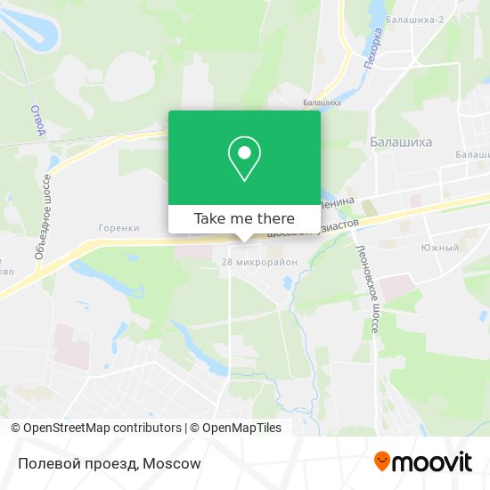 Полевой проезд map