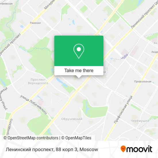 Ленинский проспект, 88 корп 3 map