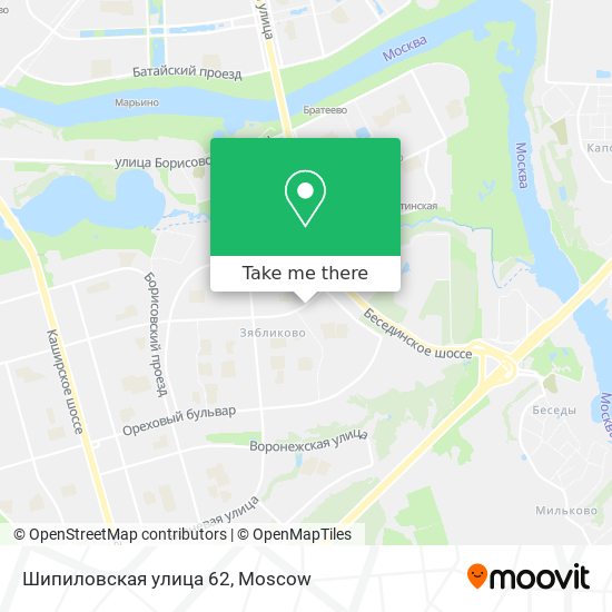 Шипиловская улица 62 map