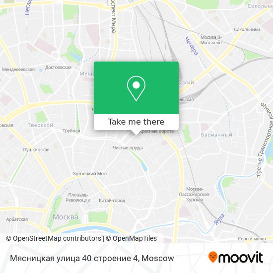 Мясницкая улица 40 строение 4 map